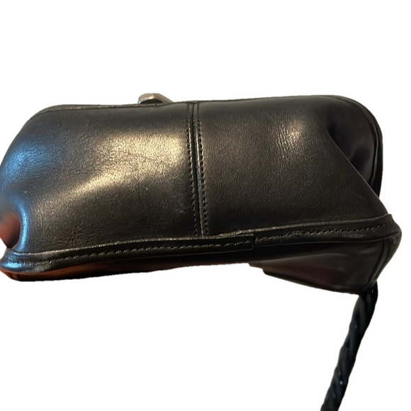 Brighton Buckle Leather Croc Western Crossbody - Picture 4 of 8